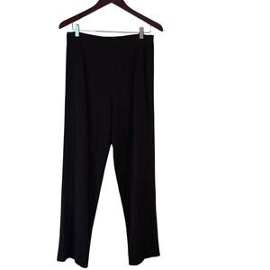 Exclusively Misook Pull on Knit Trousers Pants Brown Acrylic Medium Women’s